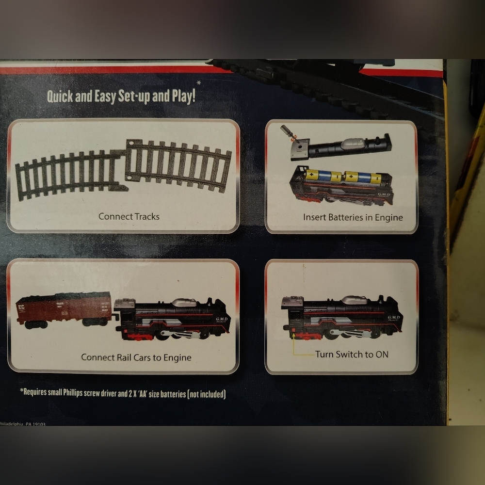 US Express Train Set 18 Pieces Battery Operated Track & Rail Cars - Picture 7 of 7